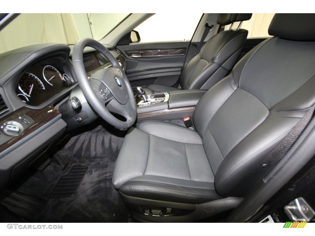 Black Interior 2011 BMW 7 Series 750Li Sedan Photo #80139712