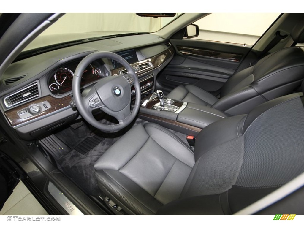 Black Interior 2011 BMW 7 Series 750Li Sedan Photo #80139867