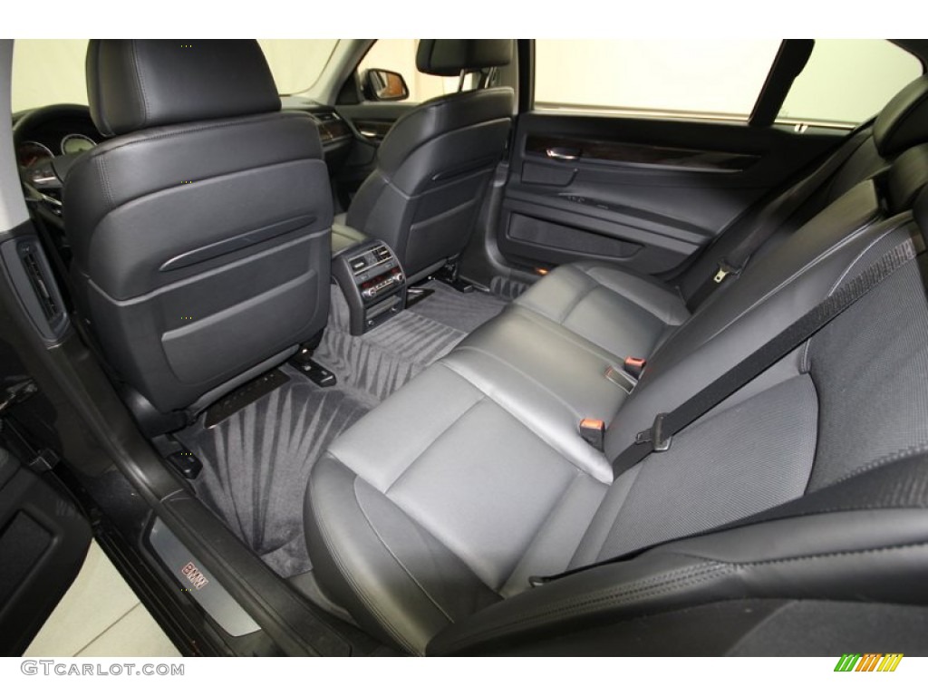 Black Interior 2011 BMW 7 Series 750Li Sedan Photo #80140191
