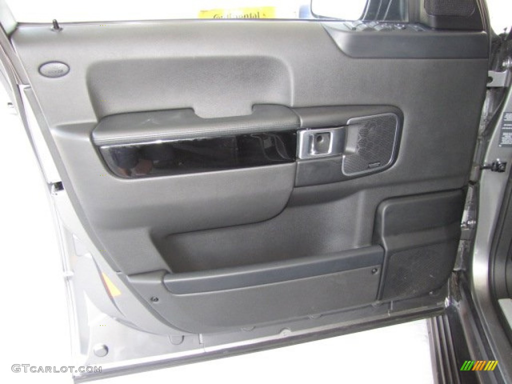 2010 Land Rover Range Rover Supercharged Jet Black Door Panel Photo #80140832