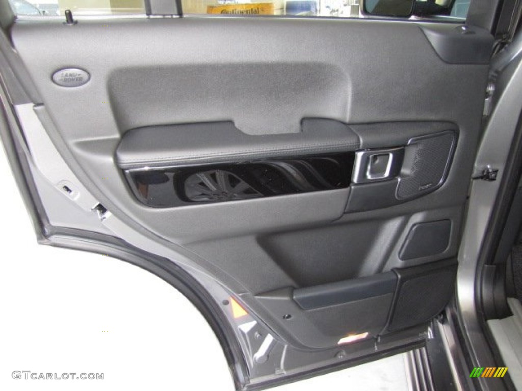 2010 Land Rover Range Rover Supercharged Jet Black Door Panel Photo #80140850