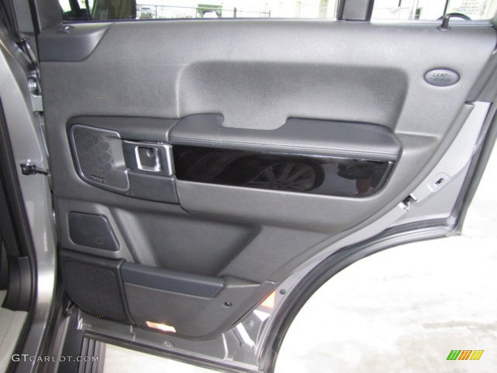 2010 Land Rover Range Rover Supercharged Jet Black Door Panel Photo #80140866