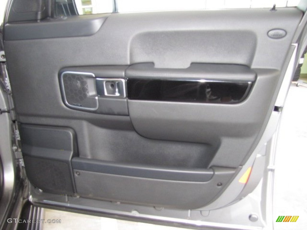 2010 Land Rover Range Rover Supercharged Jet Black Door Panel Photo #80140884