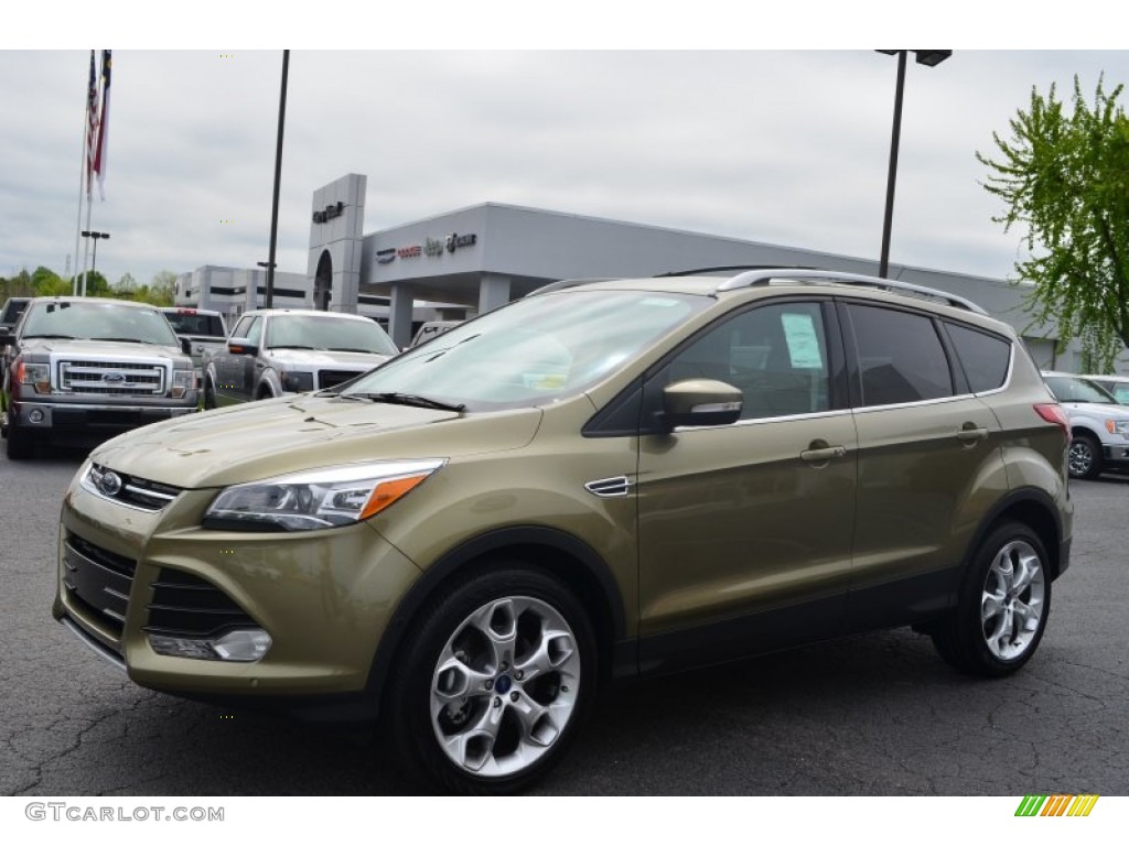 2013 Escape Titanium 2.0L EcoBoost - Ginger Ale Metallic / Charcoal Black photo #6