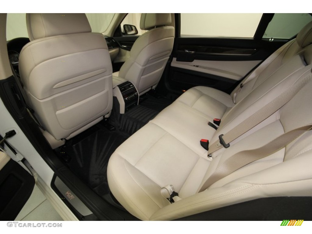 2010 7 Series 750Li xDrive Sedan - Mineral White Metallic / Oyster/Black Nappa Leather photo #31