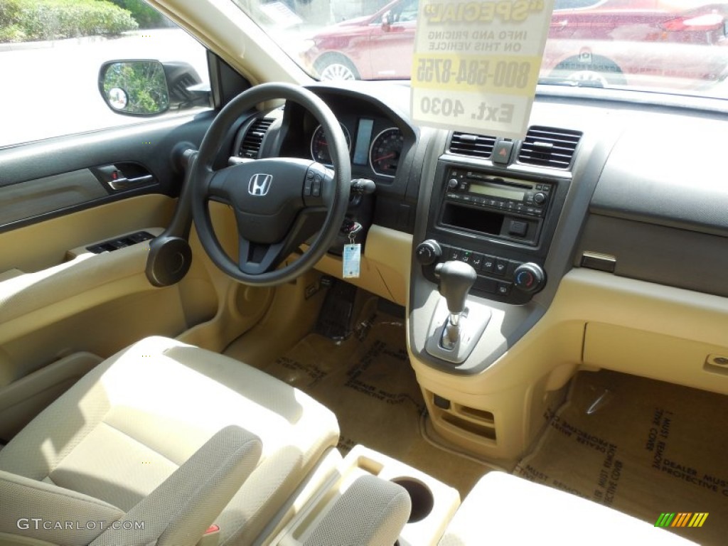 2009 CR-V LX 4WD - Borrego Beige Metallic / Ivory photo #12