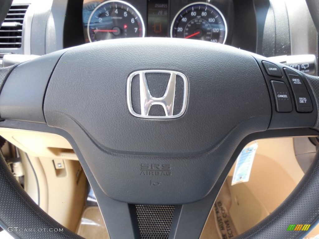 2009 CR-V LX 4WD - Borrego Beige Metallic / Ivory photo #22
