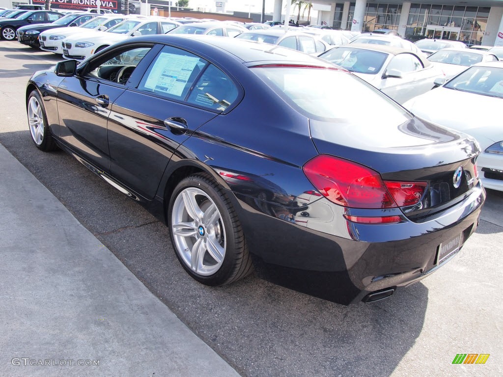 2014 6 Series 650i Gran Coupe - Carbon Black Metallic / Black photo #3