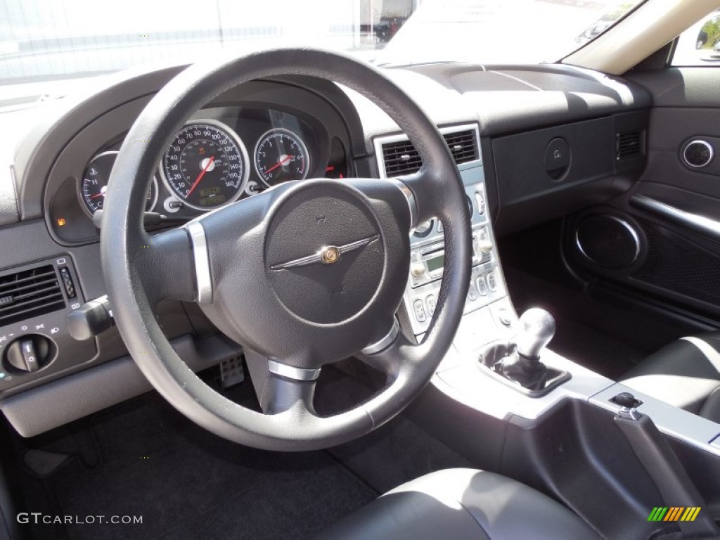 2004 Chrysler Crossfire Limited Coupe Dark Slate Gray Steering Wheel Photo #80144248