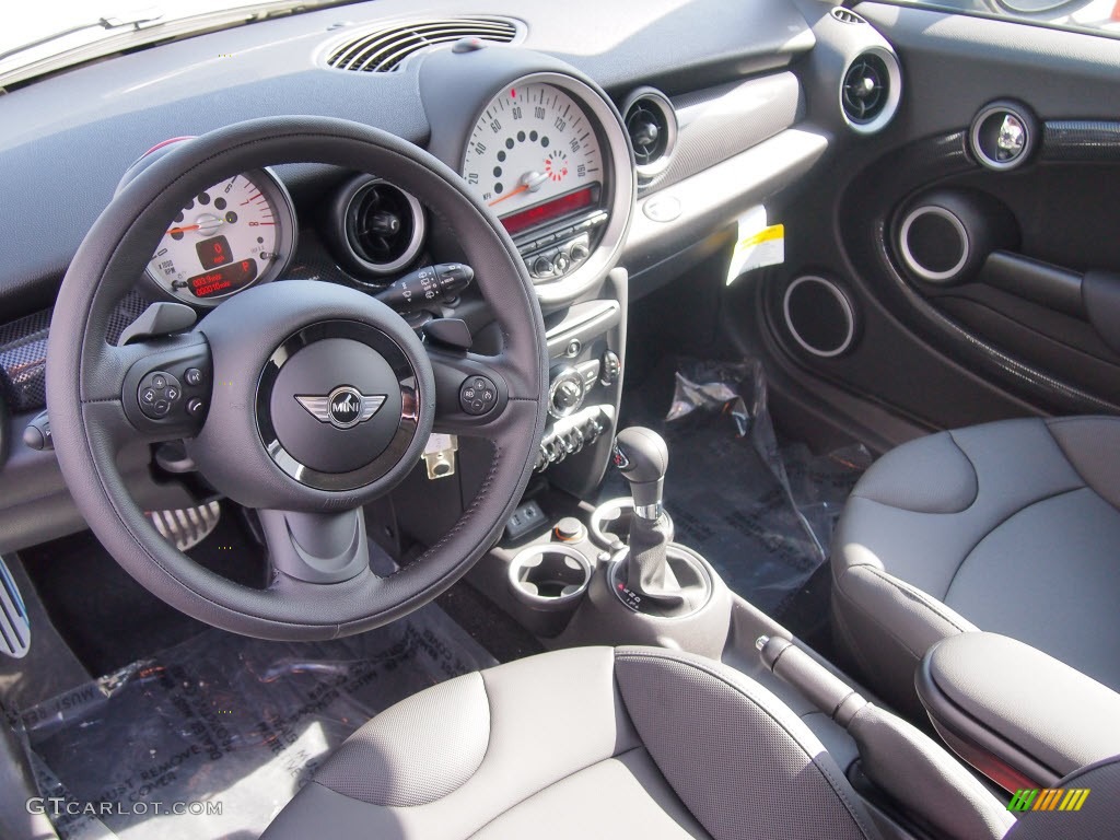 Carbon Black Interior 2013 Mini Cooper S Hardtop Photo #80145102