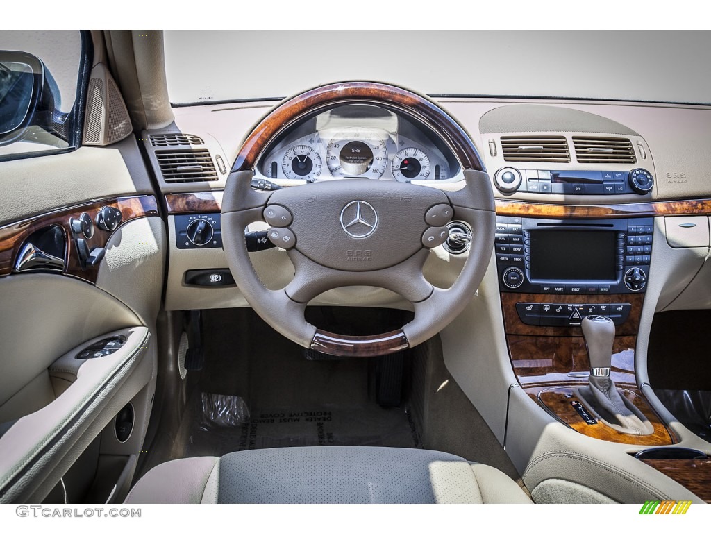 2008 Mercedes-Benz E 350 4Matic Sedan Cashmere Dashboard Photo #80145192