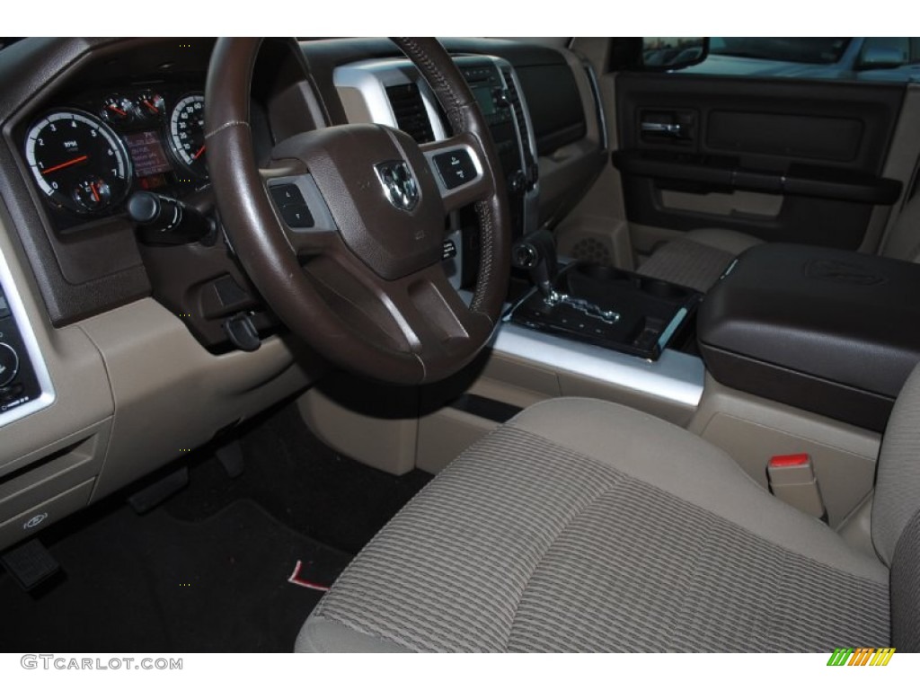 2009 Ram 1500 Lone Star Edition Crew Cab - Stone White / Light Pebble Beige/Bark Brown photo #11