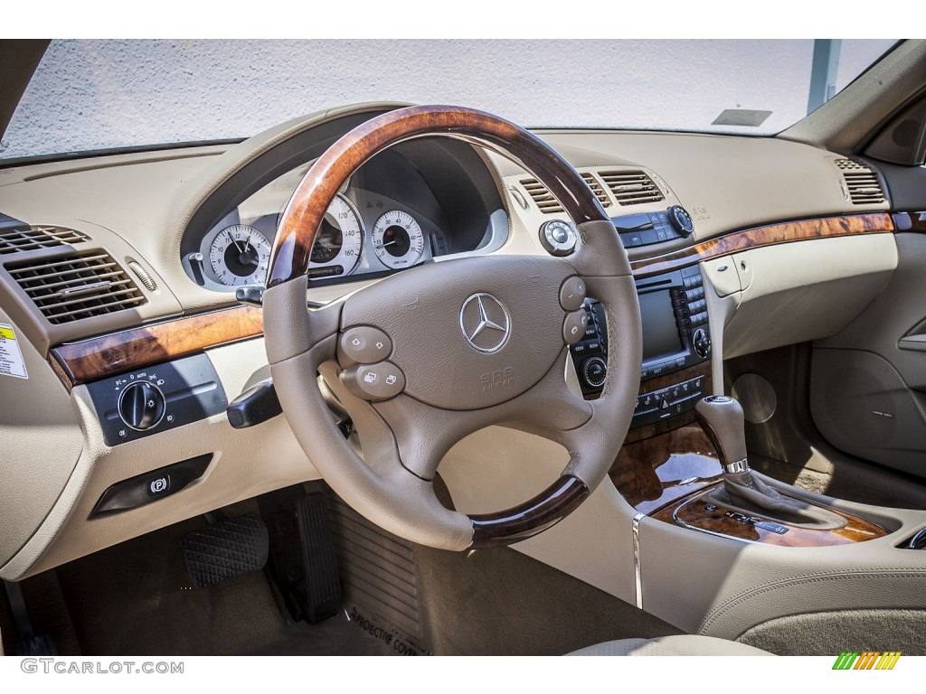 2008 Mercedes-Benz E 350 4Matic Sedan Cashmere Dashboard Photo #80145549