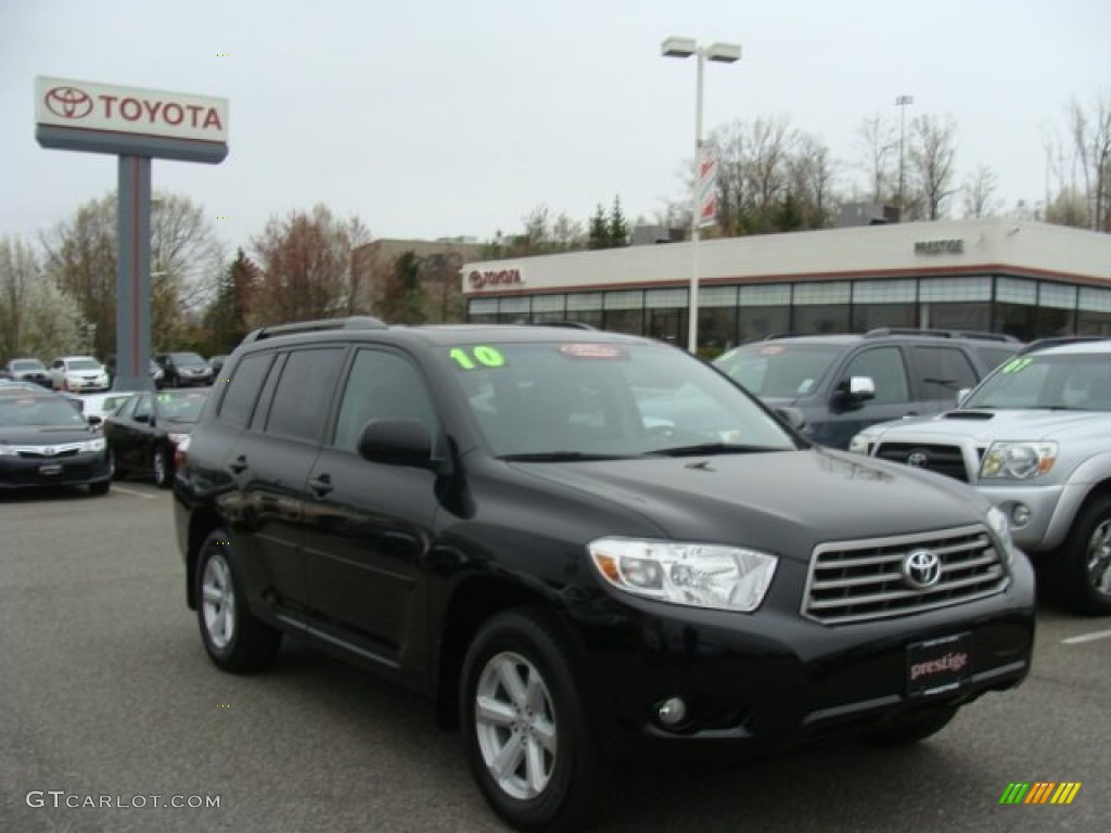 2010 Highlander SE 4WD - Black / Black photo #1