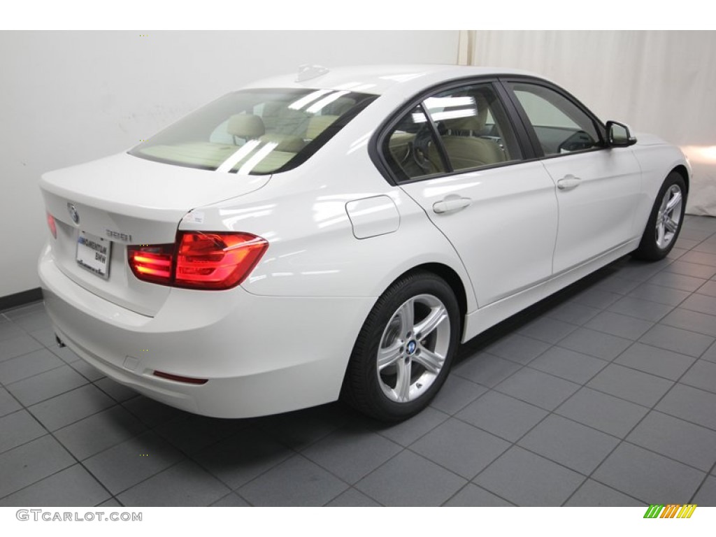 2013 3 Series 328i Sedan - Alpine White / Venetian Beige photo #8