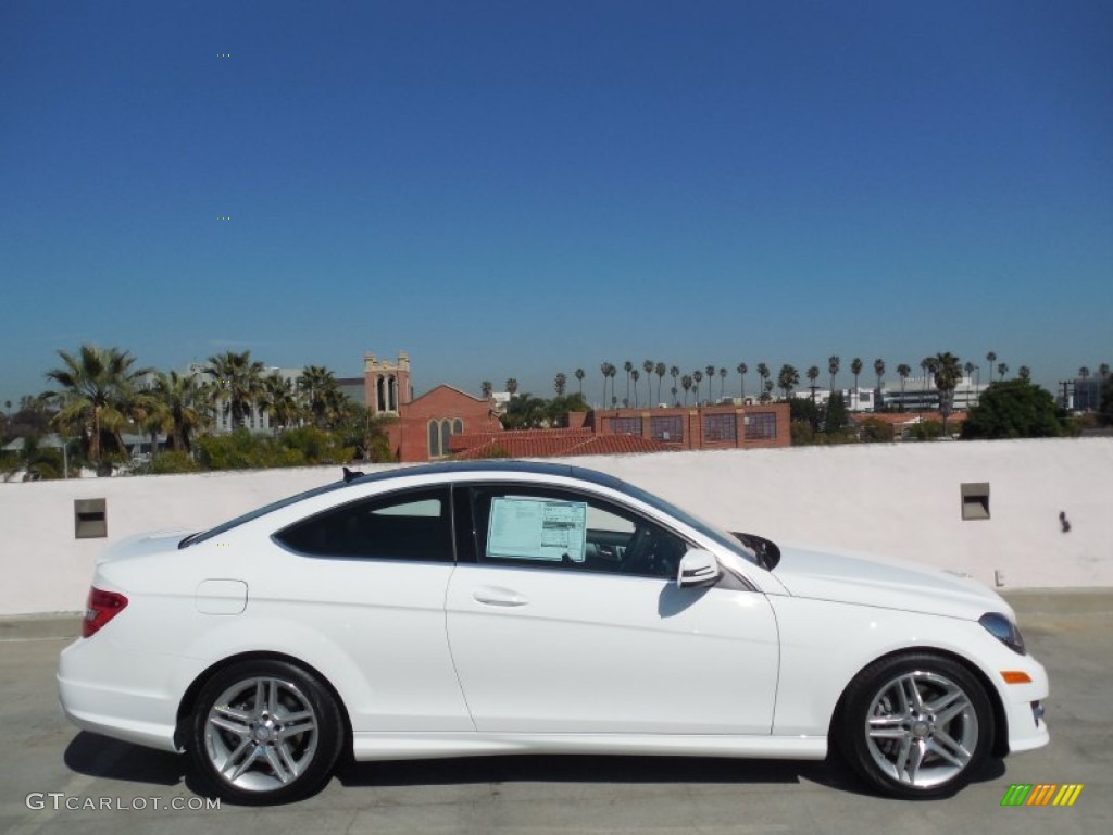 Polar White 2013 Mercedes-Benz C 350 Coupe Exterior Photo #80147208