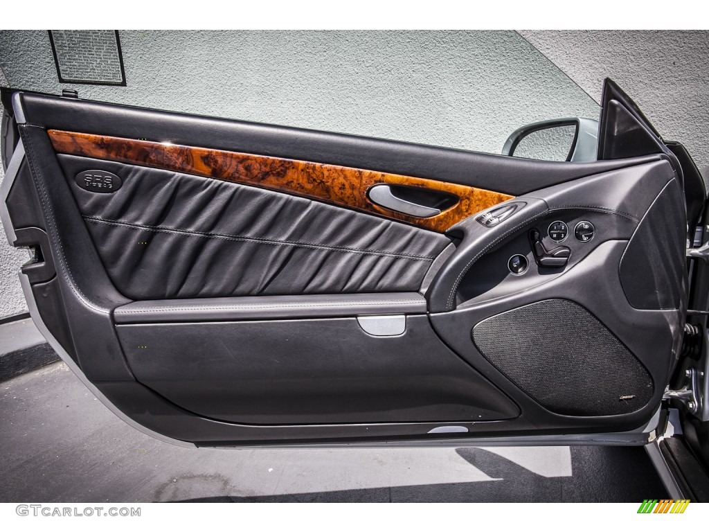 2007 Mercedes-Benz SL 600 Roadster Black Door Panel Photo #80147527
