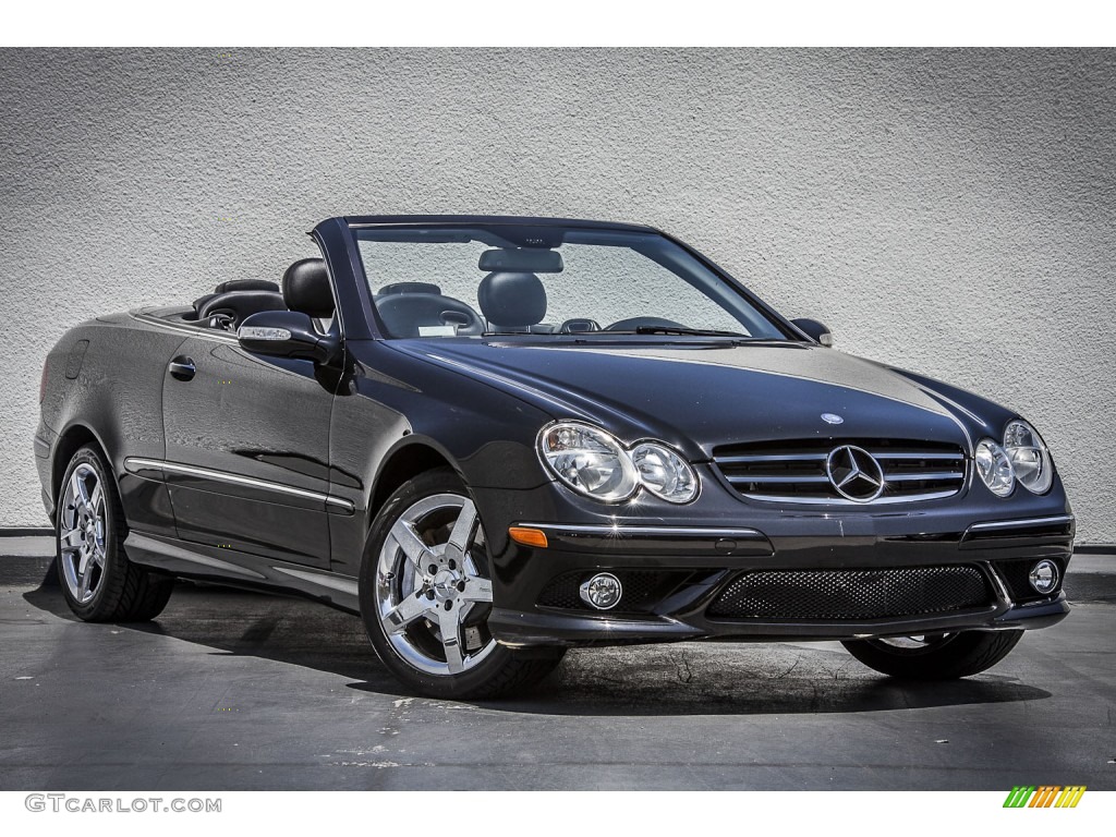 Black 2007 Mercedes-Benz CLK 550 Cabriolet Exterior Photo #80148195