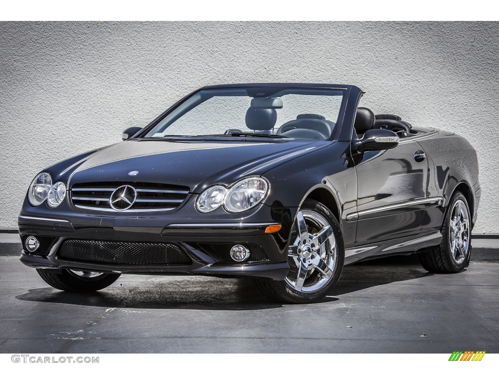 Black 2007 Mercedes-Benz CLK 550 Cabriolet Exterior Photo #80148219