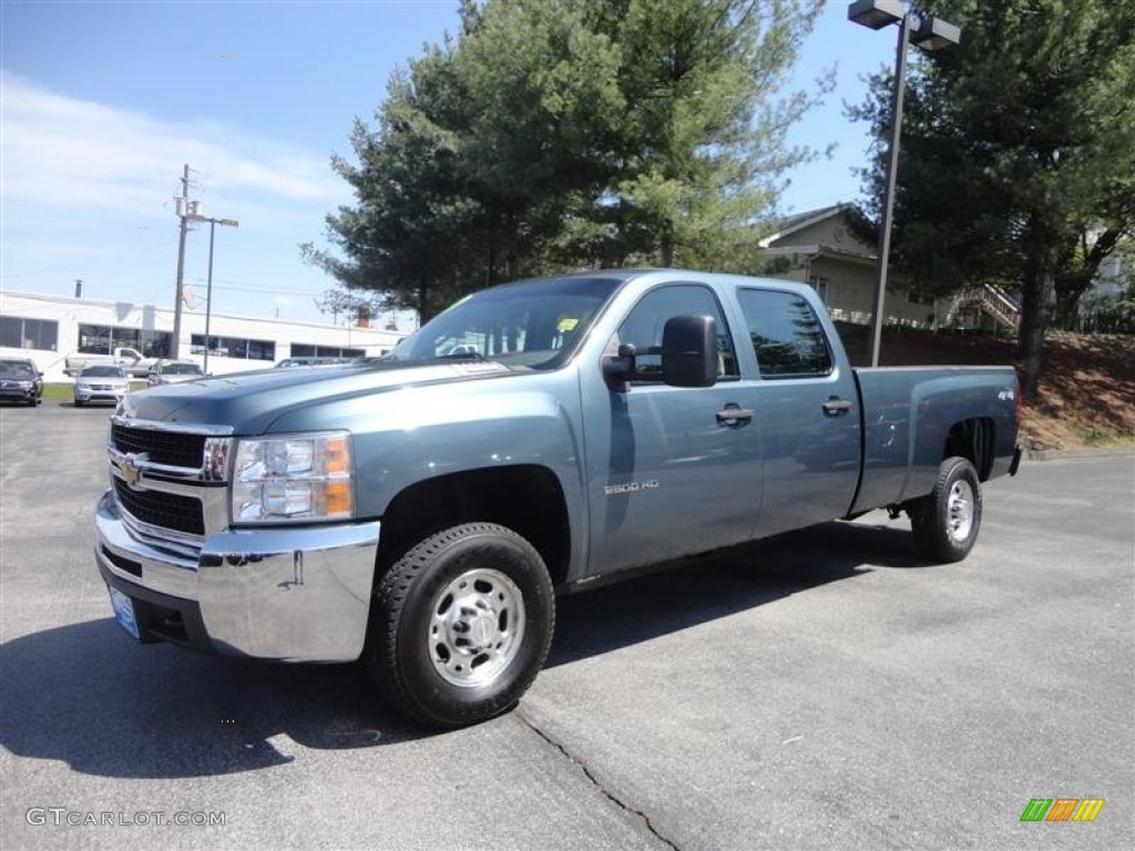 Blue Granite Metallic 2010 Chevrolet Silverado 2500HD Crew Cab 4x4 Exterior Photo #80148249