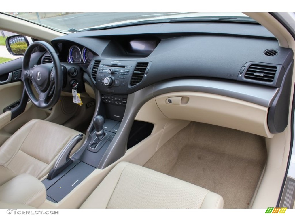 2010 Acura TSX Sedan Parchment Dashboard Photo #80149431