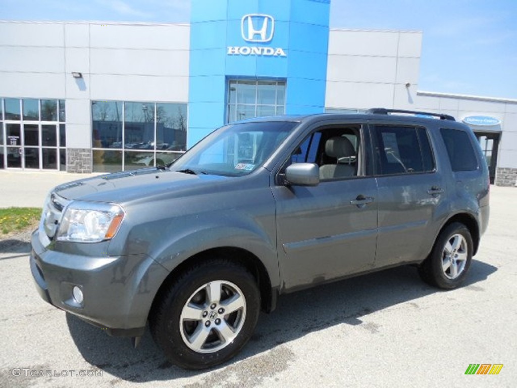 Polished Metal Metallic 2011 Honda Pilot EX-L 4WD Exterior Photo #80150475