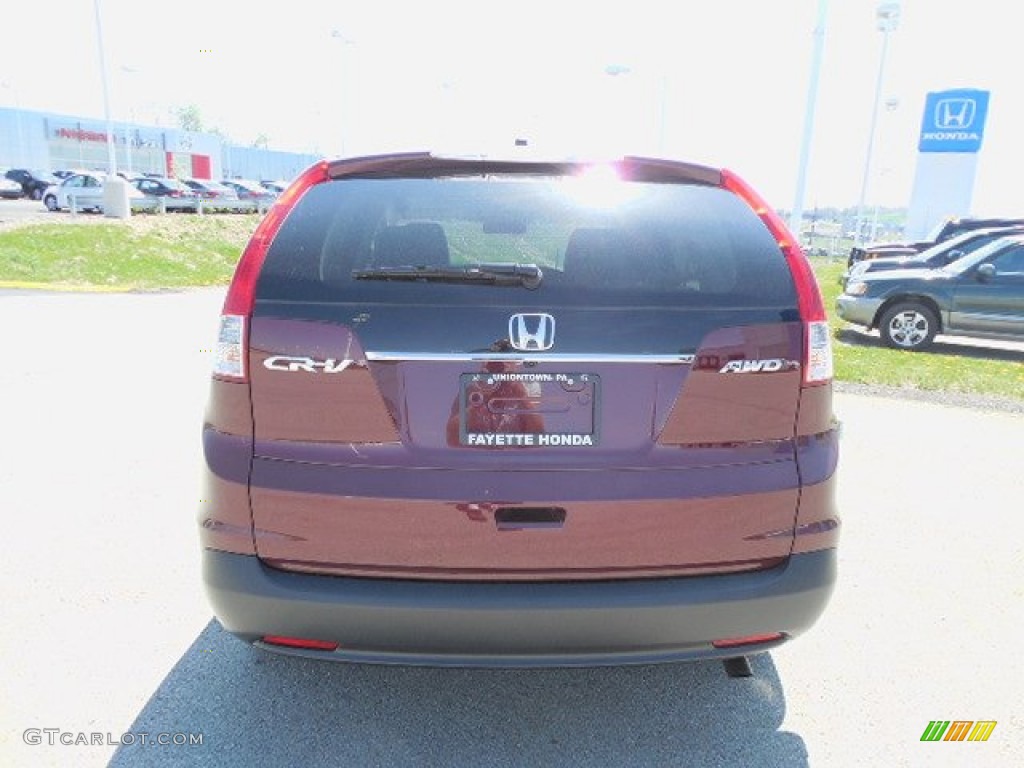 2013 CR-V EX AWD - Basque Red Pearl II / Gray photo #3