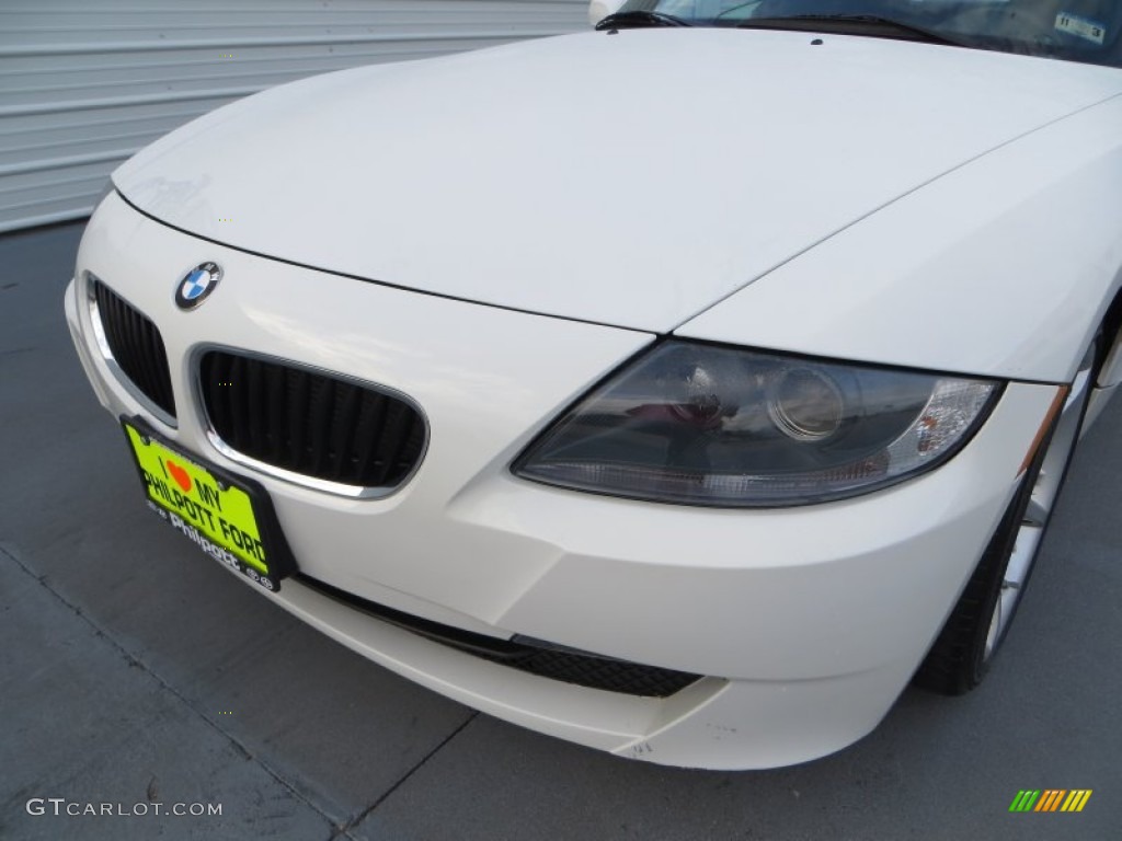 2008 Z4 3.0i Roadster - Alpine White / Black photo #11