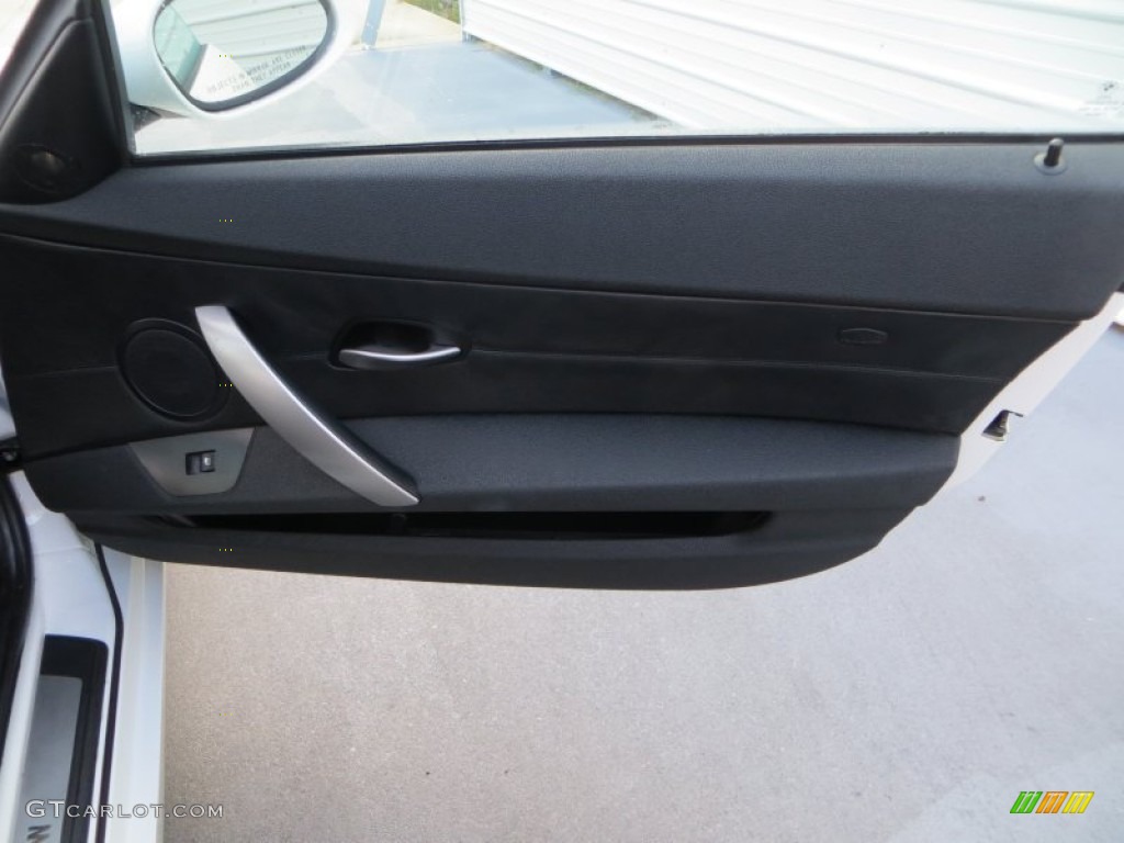 2008 BMW Z4 3.0i Roadster Black Door Panel Photo #80151777