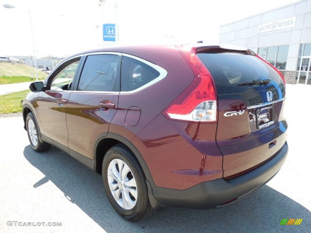 2013 CR-V EX AWD - Basque Red Pearl II / Gray photo #16