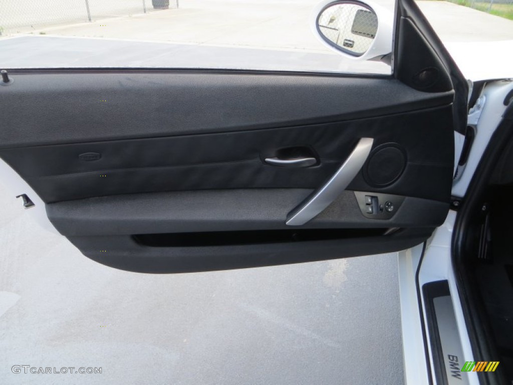 2008 BMW Z4 3.0i Roadster Black Door Panel Photo #80151849