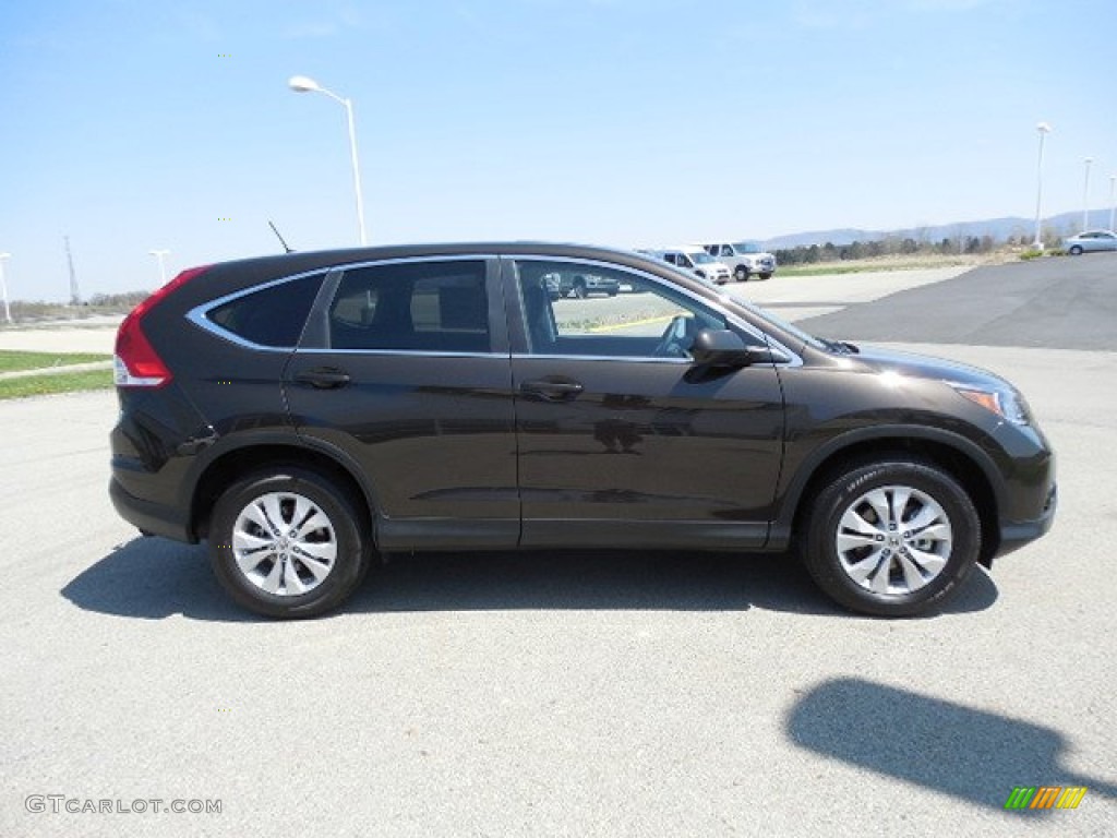 2013 CR-V EX AWD - Kona Coffee Metallic / Black photo #4