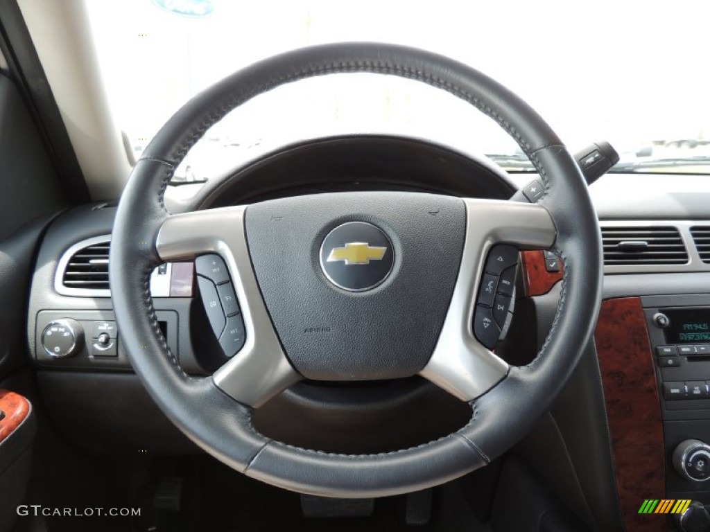2012 Chevrolet Suburban LS Ebony Steering Wheel Photo #80151982