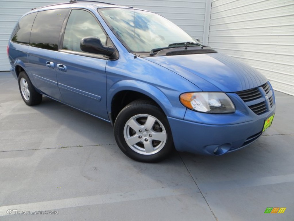 2007 Grand Caravan SXT - Marine Blue Pearl / Medium Slate Gray photo #1