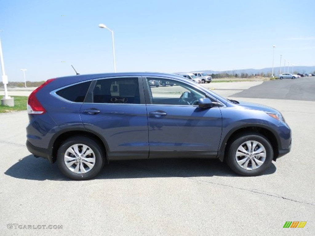 2013 CR-V EX AWD - Twilight Blue Metallic / Gray photo #4