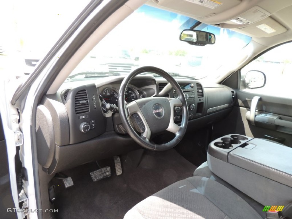 2007 Sierra 1500 SLE Crew Cab - Summit White / Ebony Black photo #12