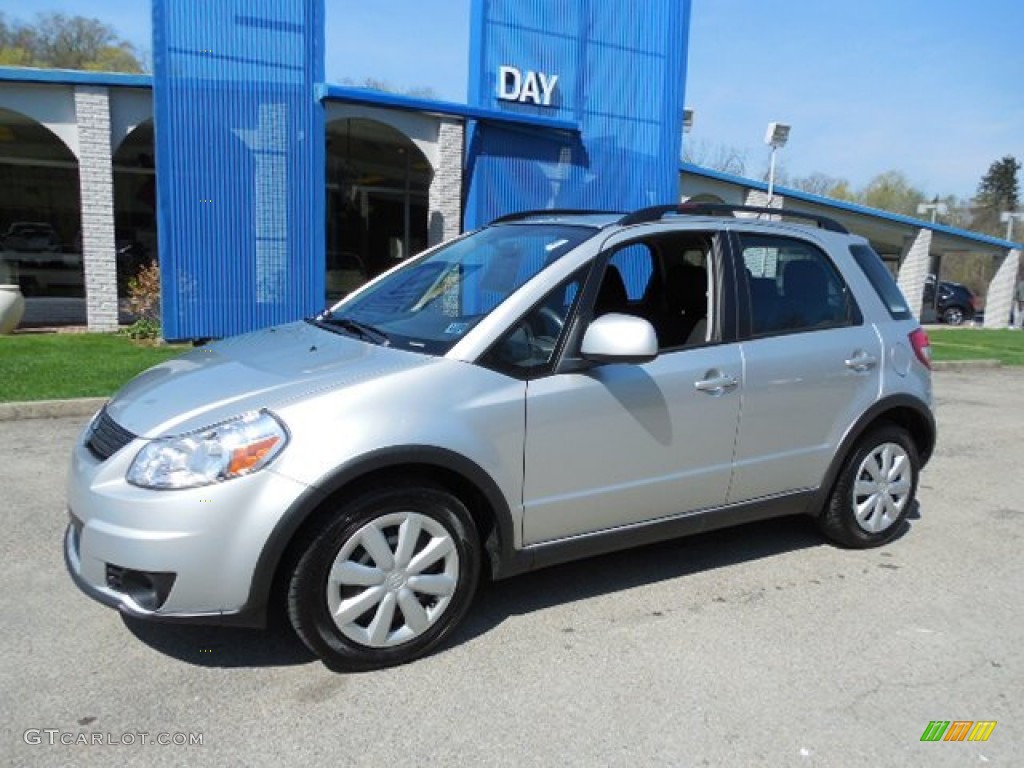 2011 SX4 Crossover Technology AWD - Quicksilver Metallic / Black photo #1