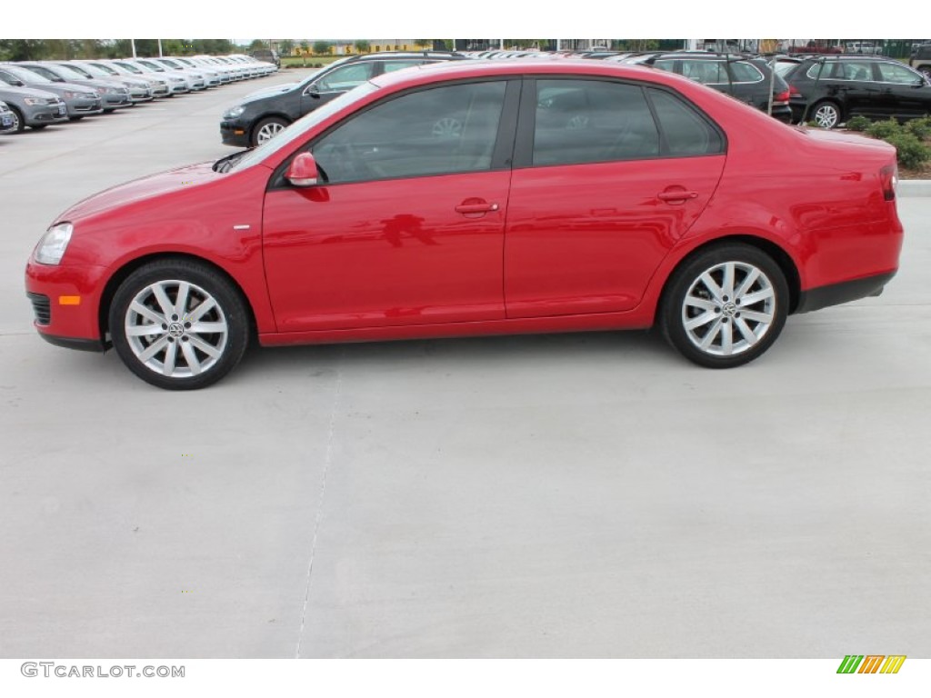 Salsa Red 2010 Volkswagen Jetta Wolfsburg Edition Sedan Exterior Photo #80154668