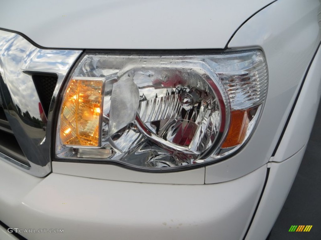 2010 Tacoma V6 SR5 PreRunner Double Cab - Super White / Graphite photo #9