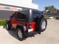 2010 Flame Red Jeep Wrangler Rubicon 4x4  photo #5