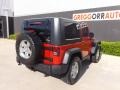 2010 Flame Red Jeep Wrangler Rubicon 4x4  photo #7