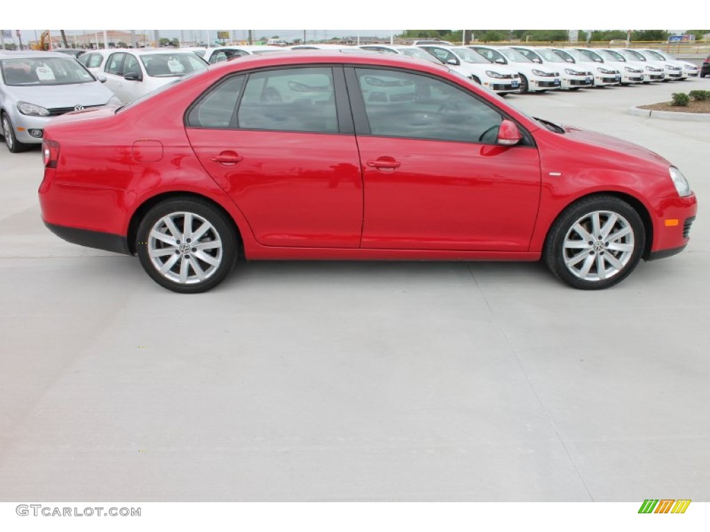 Salsa Red 2010 Volkswagen Jetta Wolfsburg Edition Sedan Exterior Photo #80154765