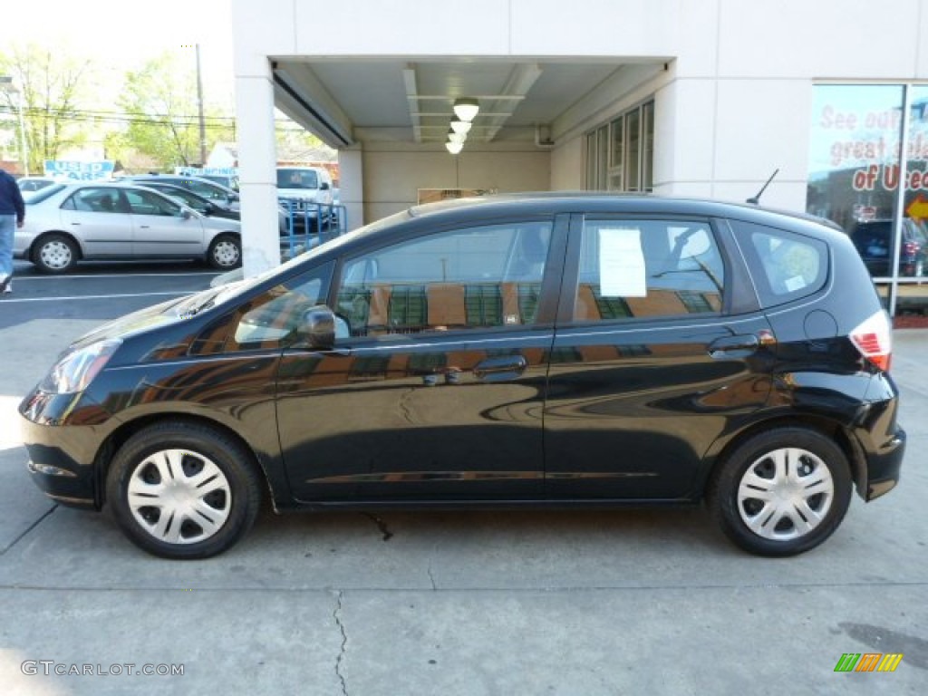 2010 Fit  - Crystal Black Pearl / Gray photo #2