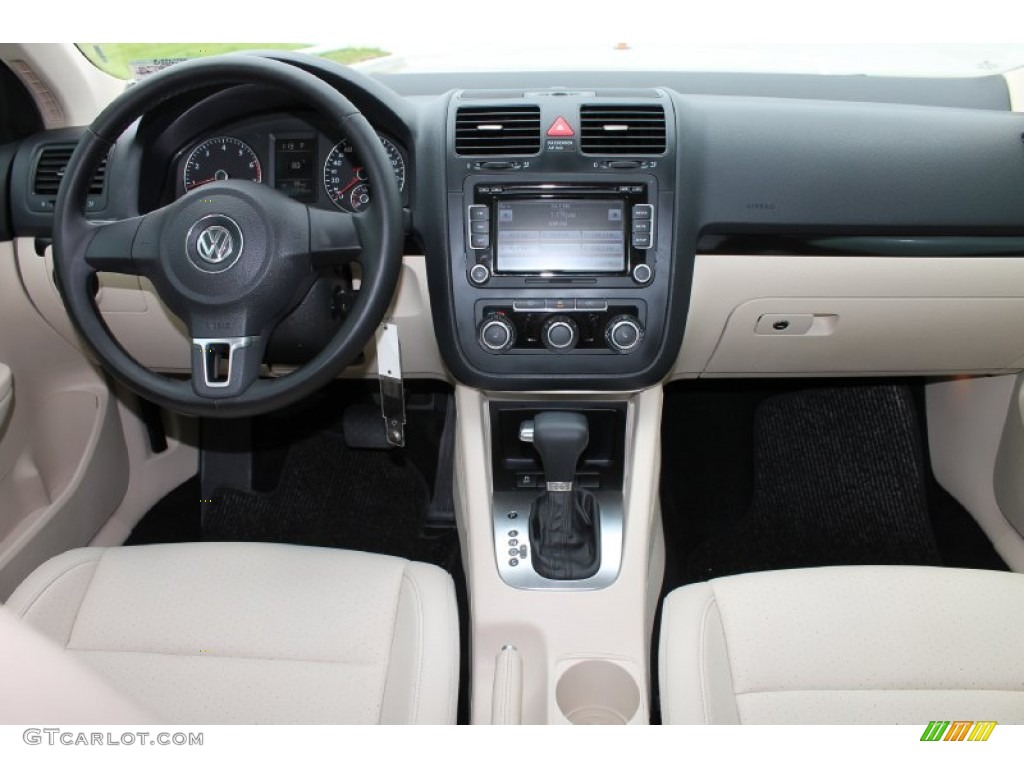2010 Volkswagen Jetta Wolfsburg Edition Sedan Cornsilk Beige Dashboard Photo #80155149