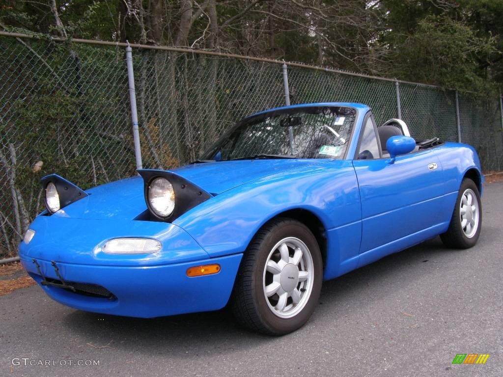 1992 MX-5 Miata Roadster - Mariner Blue / Black photo #1