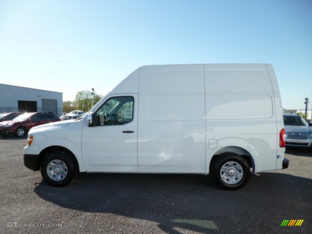 2013 NV 2500 HD S High Roof - Glacier White / Gray photo #4