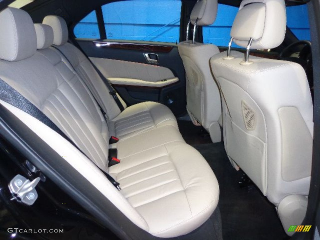 2012 Mercedes-Benz E 350 4Matic Sedan Rear Seat Photo #80162012