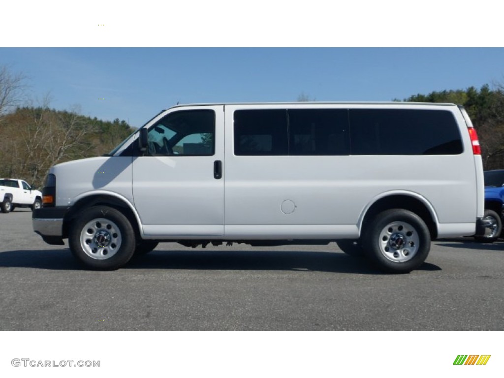 Summit White 2013 GMC Savana Van LT 1500 AWD Passenger Exterior Photo #80162042