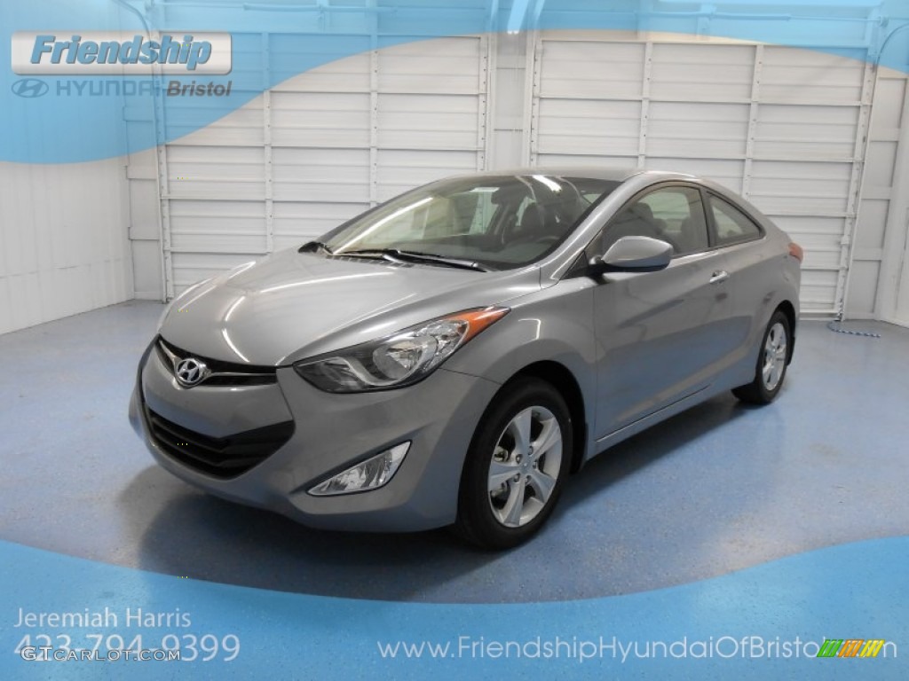 2013 Elantra Coupe GS - Titanium Gray Metallic / Gray photo #2