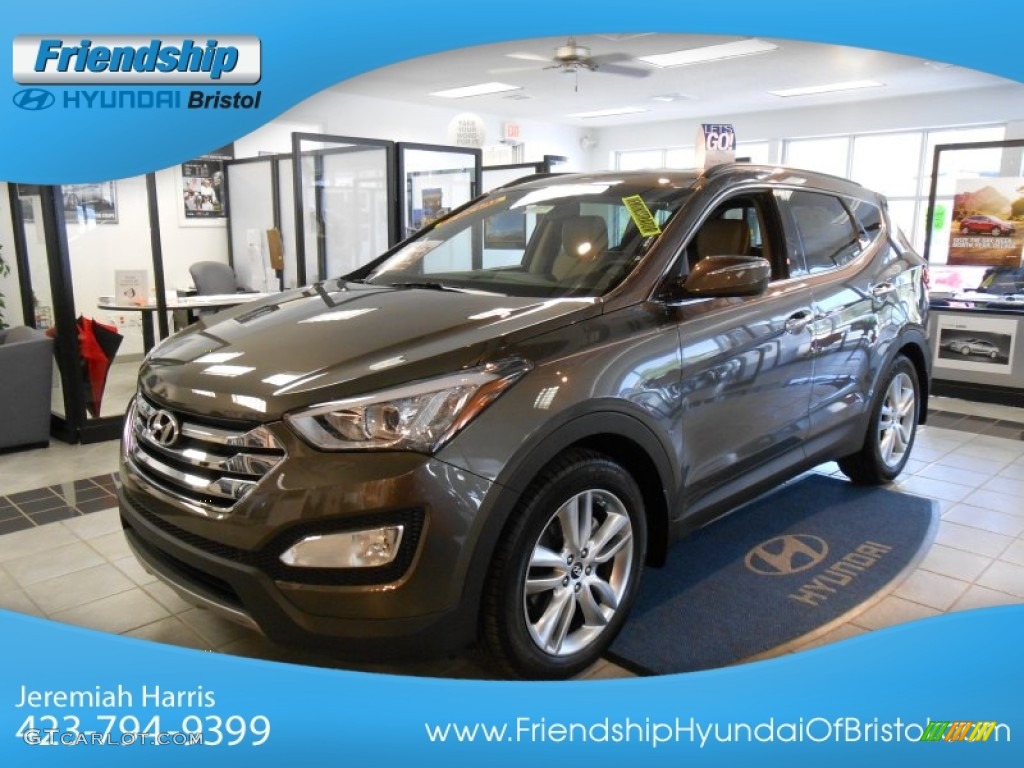 2013 Santa Fe Sport 2.0T - Cabo Bronze / Beige photo #2